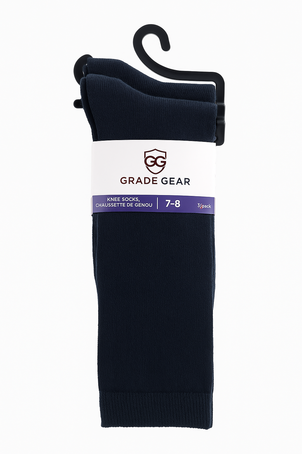 3 - Pack Knee Length Socks